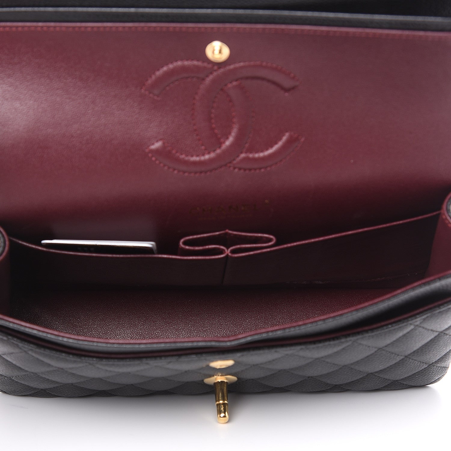 Chanel Caviar Quilted Medium Double Flap Black 5 of 12