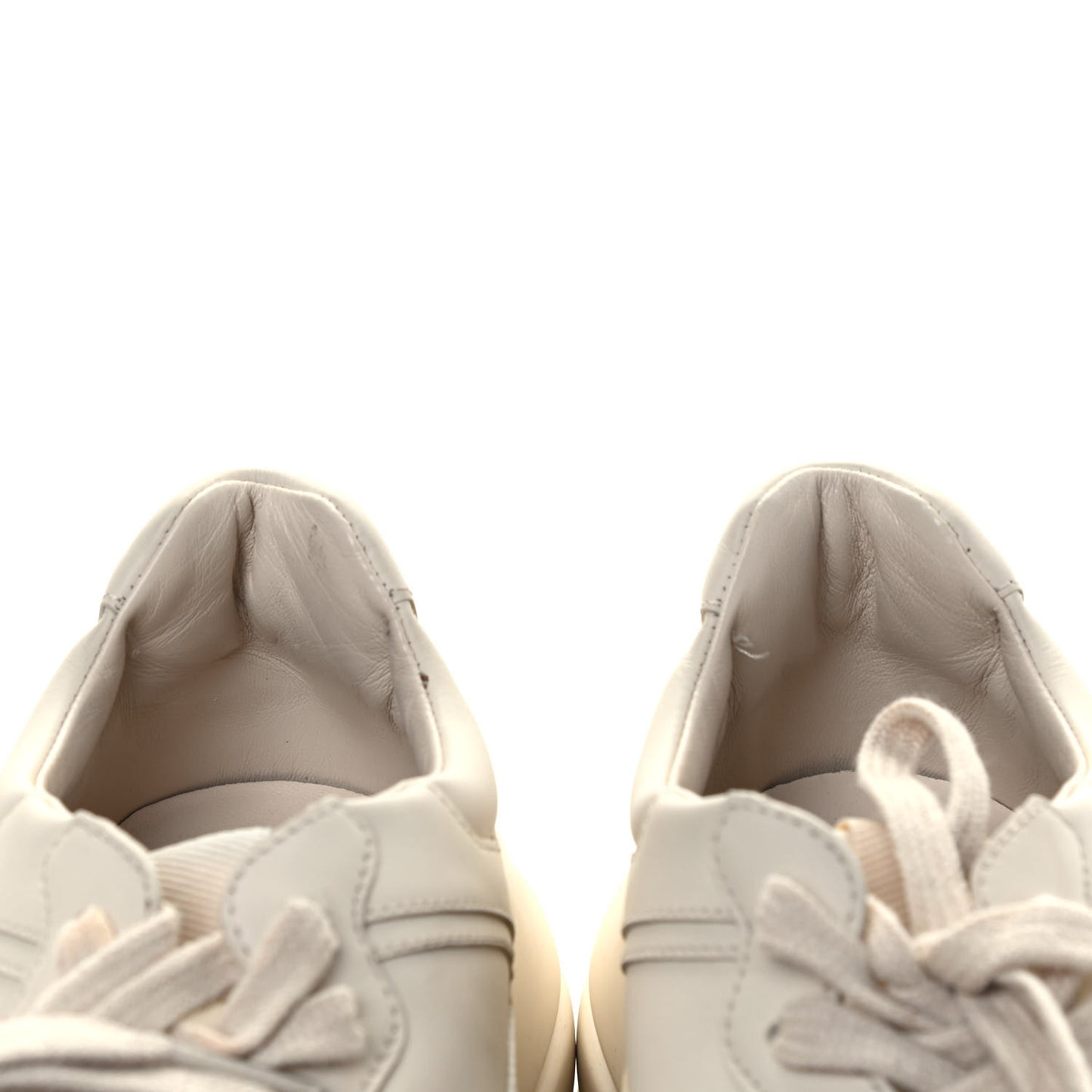 Calfskin Logo Womens Rhyton Sneakers 39 Ivory