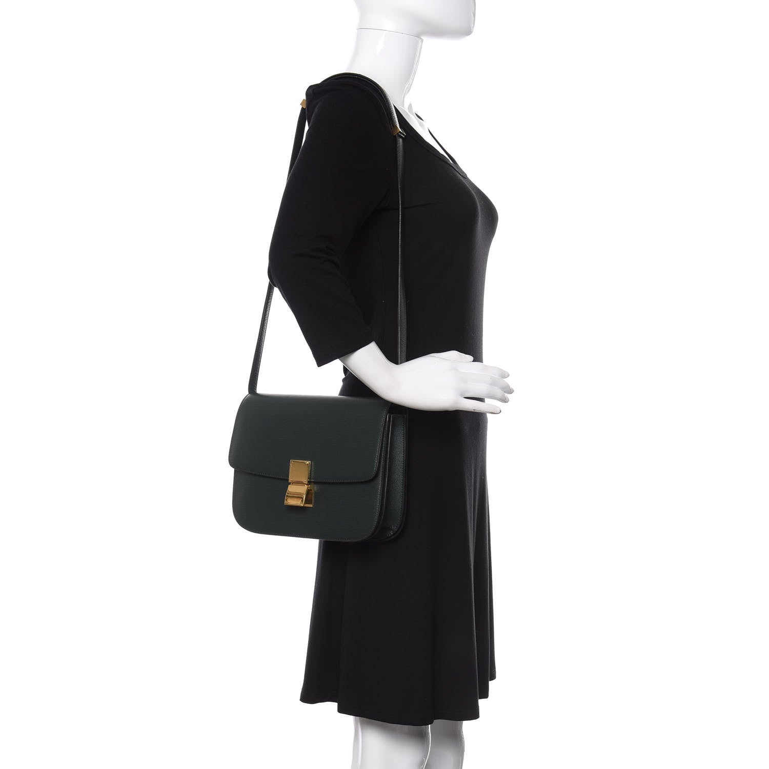 Celine Liege Calfskin Medium Classic Box Flap Bag Amazone 2 of 10