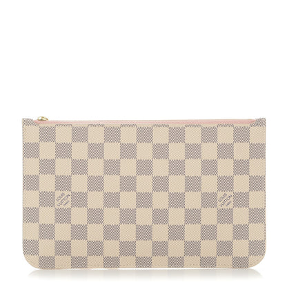 Louis Vuitton Damier Azur Neverfull MM GM Pochette Rose Ballerine 1 of 7