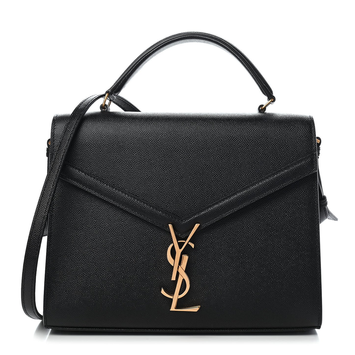 Grain de Poudre Medium Classic Monogram Cassandra Top Handle Black Rouge Legion