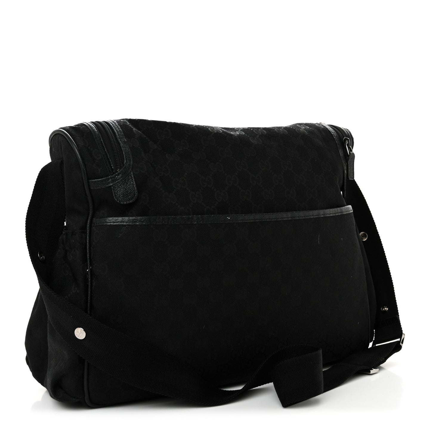 Monogram Large Diaper Bag Black