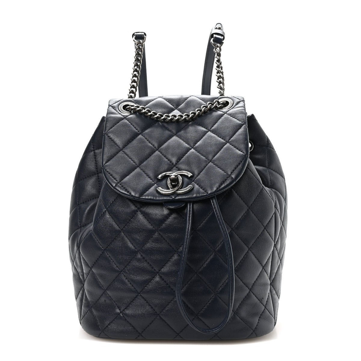 Chanel Lambskin Quilted Daily Supple Backpack Blue 1 of 10