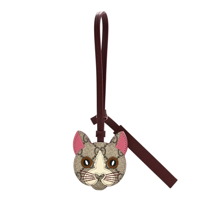 Gucci GG Supreme Monogram Cat Bag Charm 1 of 4