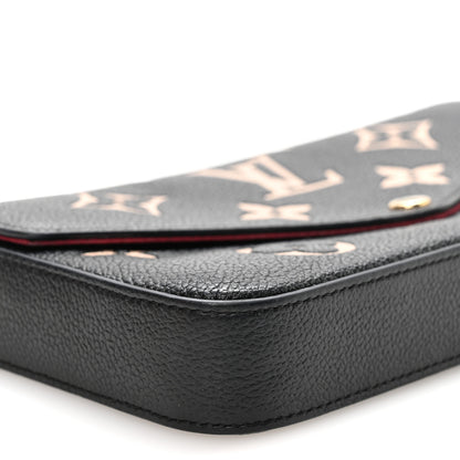 Louis Vuitton Empreinte Monogram Giant Felicie Pochette Black Beige 15 of 19