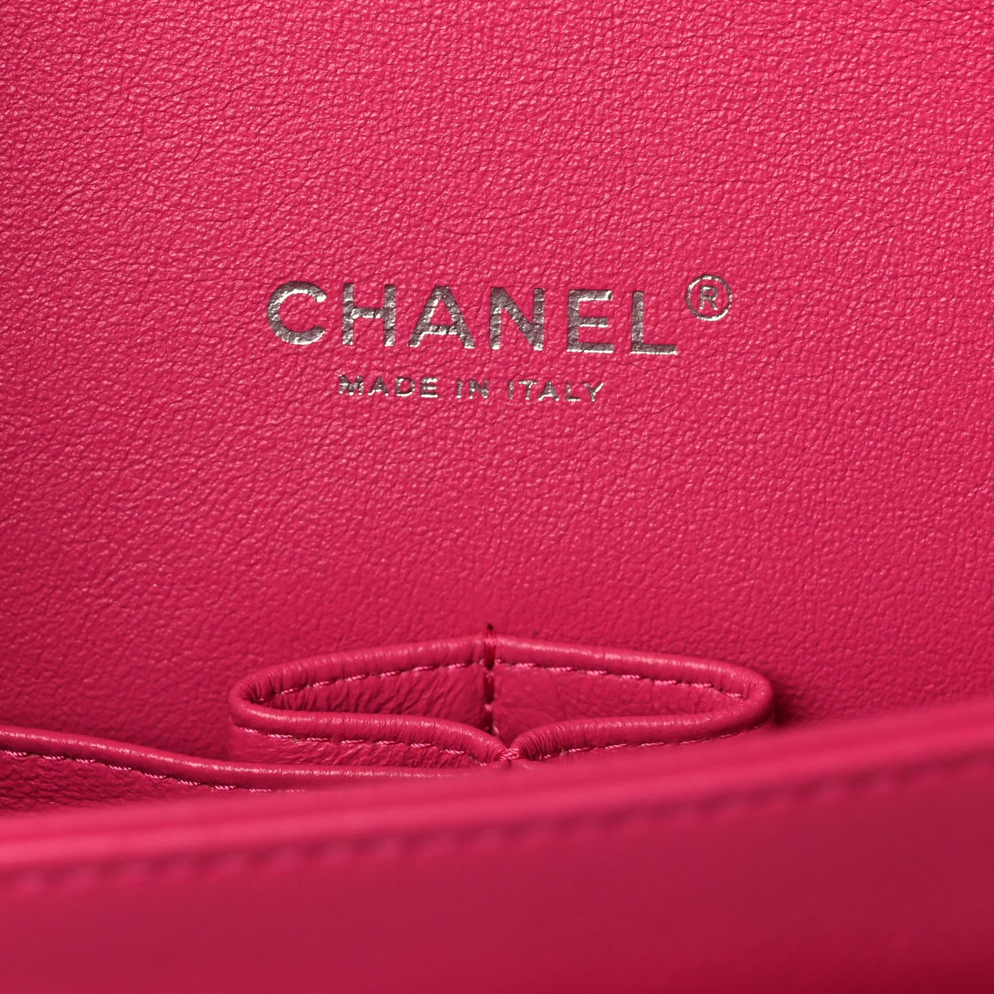 Lambskin Quilted Maxi Double Flap Dark Pink