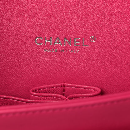Chanel Lambskin Quilted Maxi Double Flap Dark Pink 5 of 10