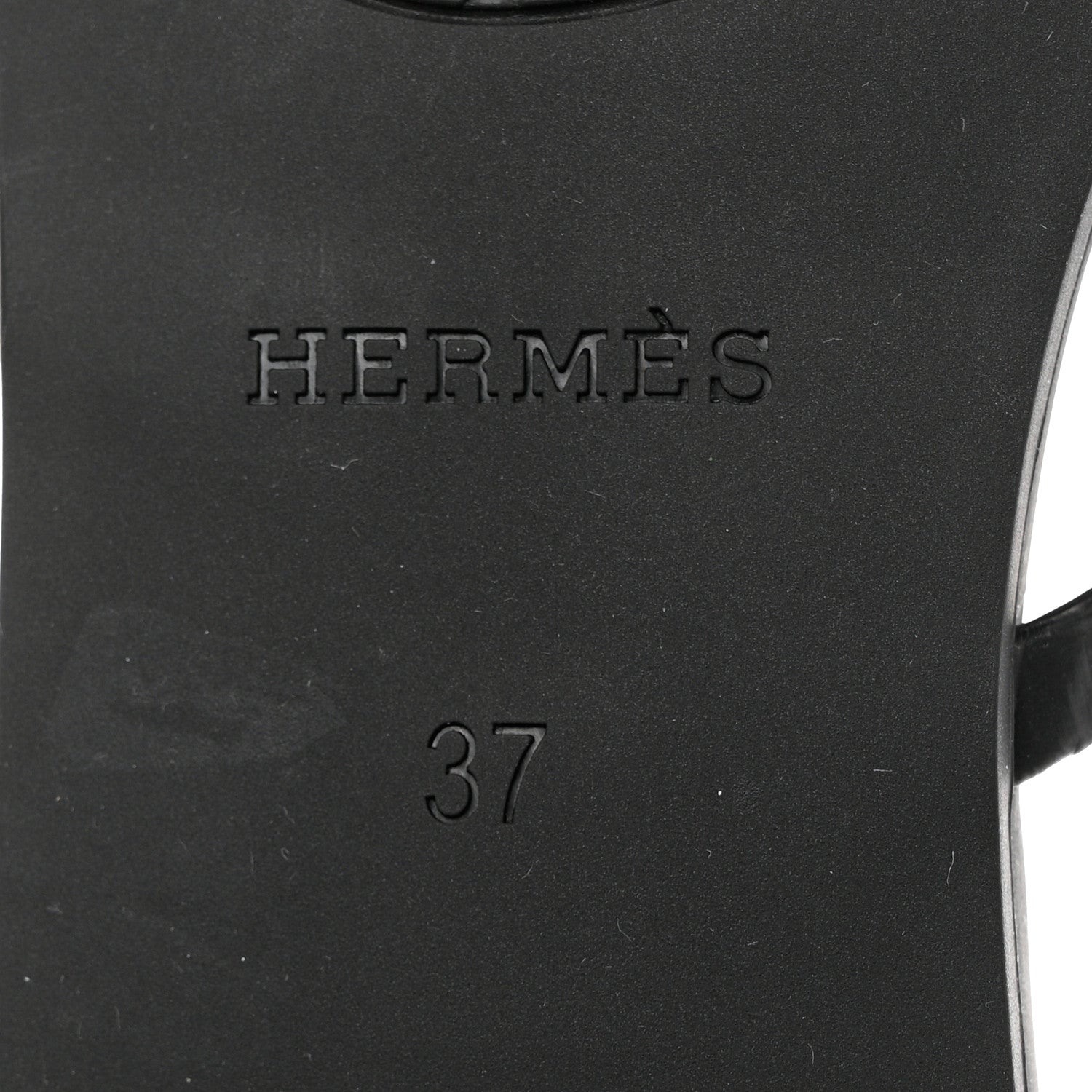 Hermes TPU Rivage Sandals 37 Black 8 of 9