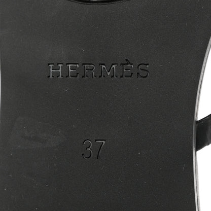 Hermes TPU Rivage Sandals 37 Black 8 of 9