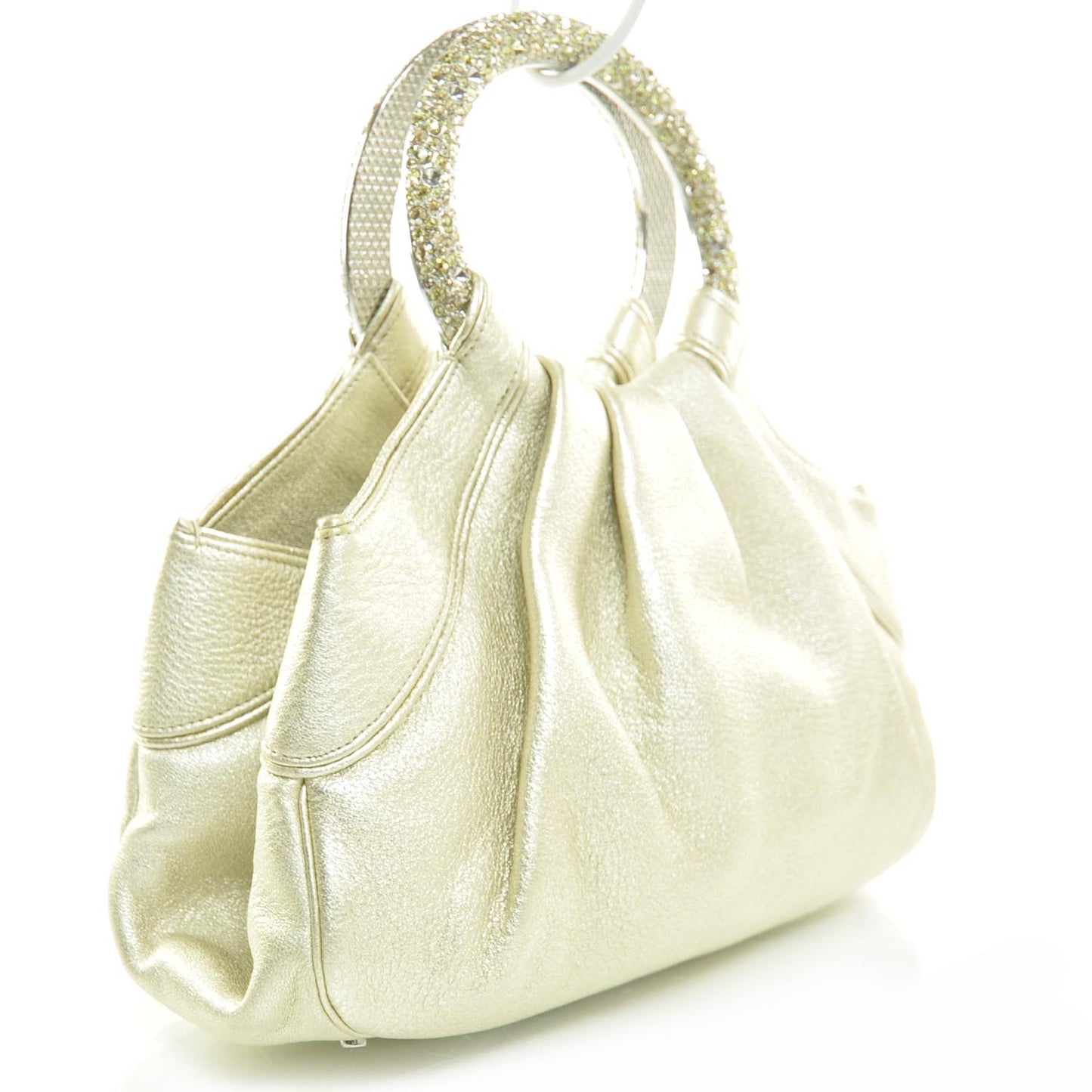 Leather Austrian Crystal Blaze Dragee Evening Bag
