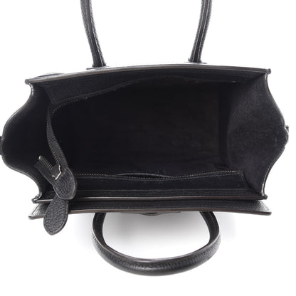 Celine Drummed Calfskin Nano Luggage Black 5 of 13