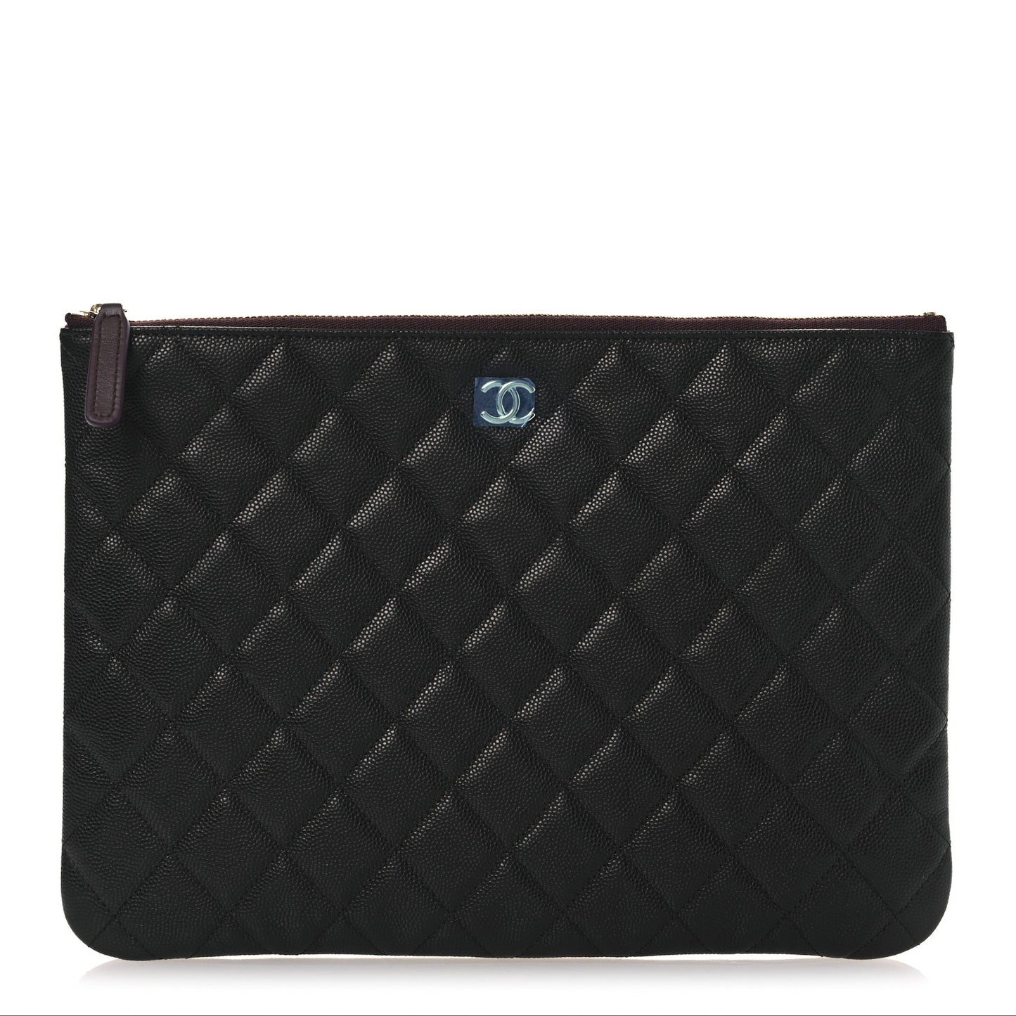 Caviar Quilted Medium Cosmetic Case Black