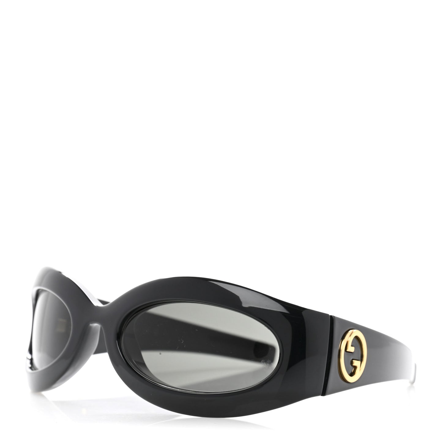 Acetate Oval Sunglasses GG1247S Black