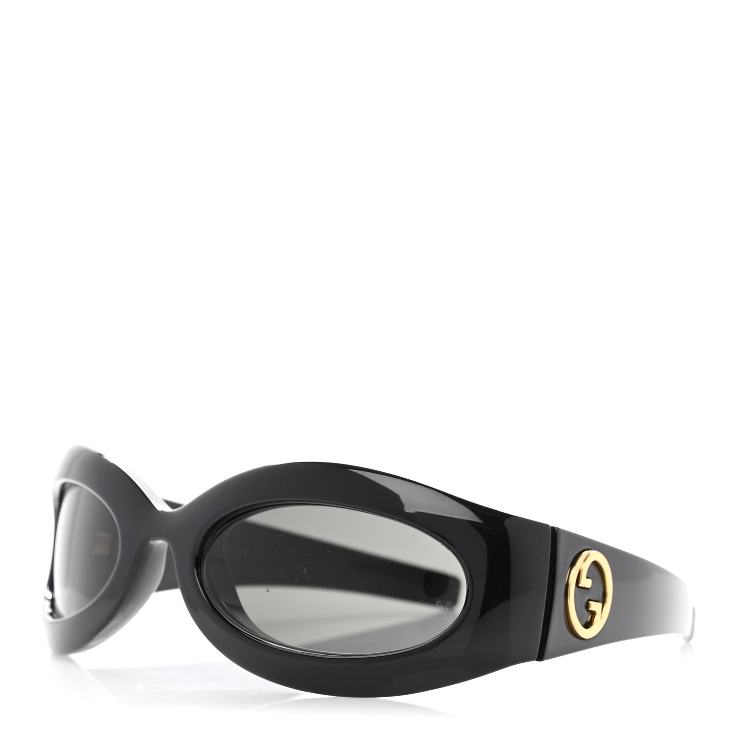 Gucci Acetate Oval Sunglasses GG1247S Black 1 of 9