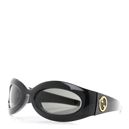 Gucci Acetate Oval Sunglasses GG1247S Black 1 of 9