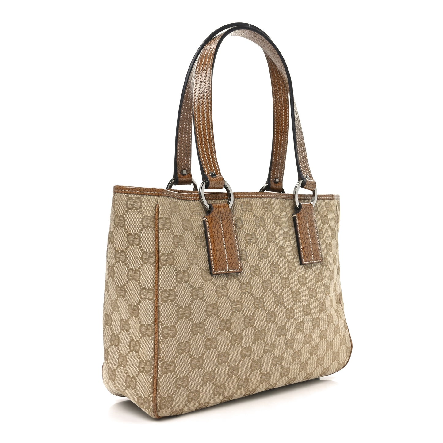 Monogram Medium Tote Beige Brown