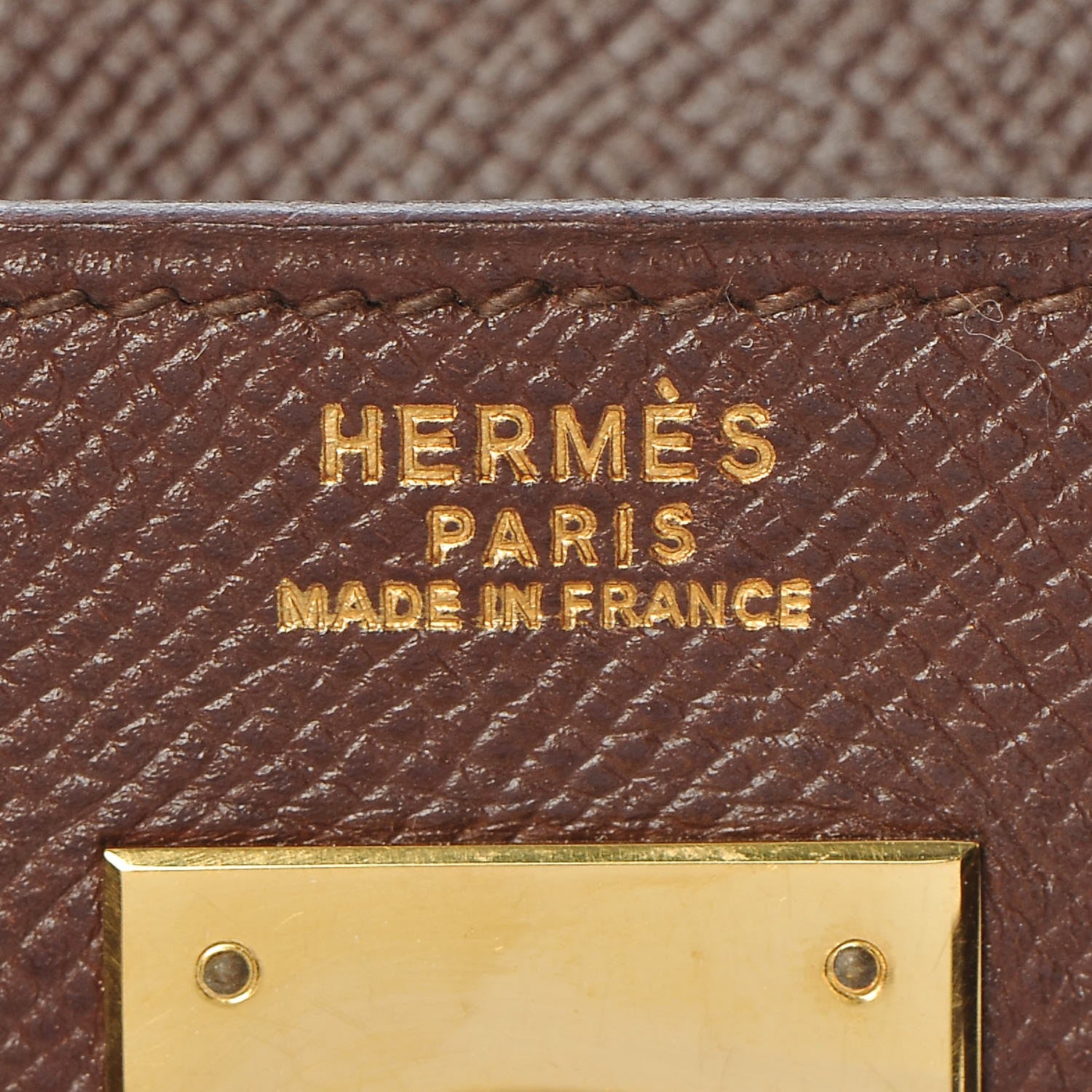 Hermes Courchevel Kelly Retourne 32 Chocolate 9 of 44