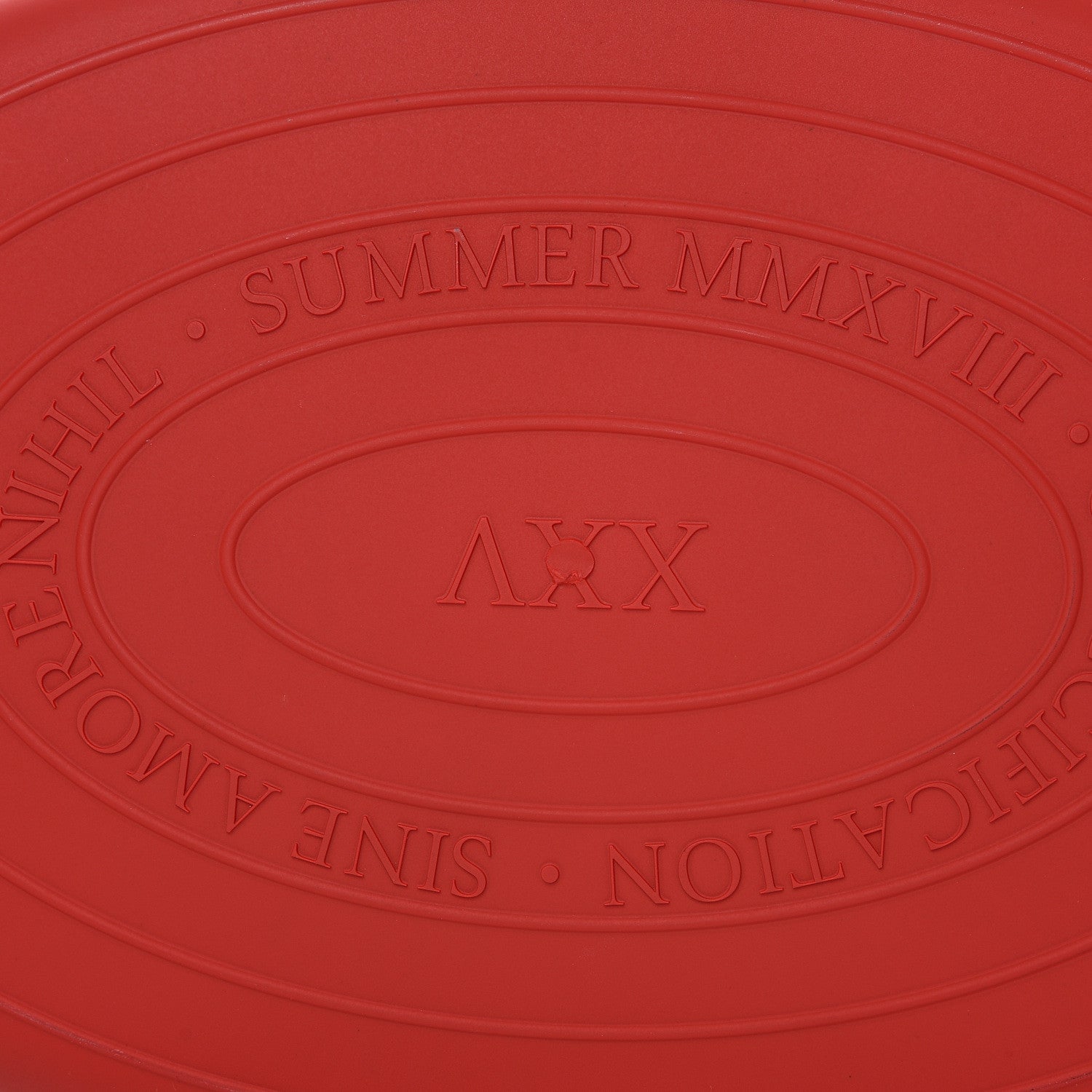 Gucci Rubber Oversized Logo Tote Red 9 of 10