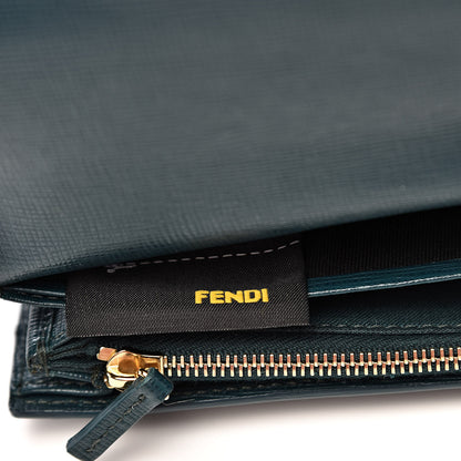 Fendi Vitello Crystal Tooth Monster Continental Wallet Oceano Multicolor 7 of 15
