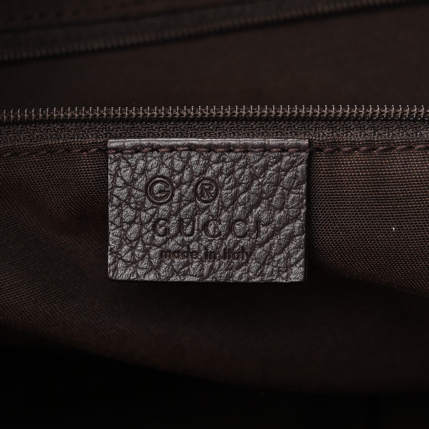 Canvas Diamante Hobo Dark Brown