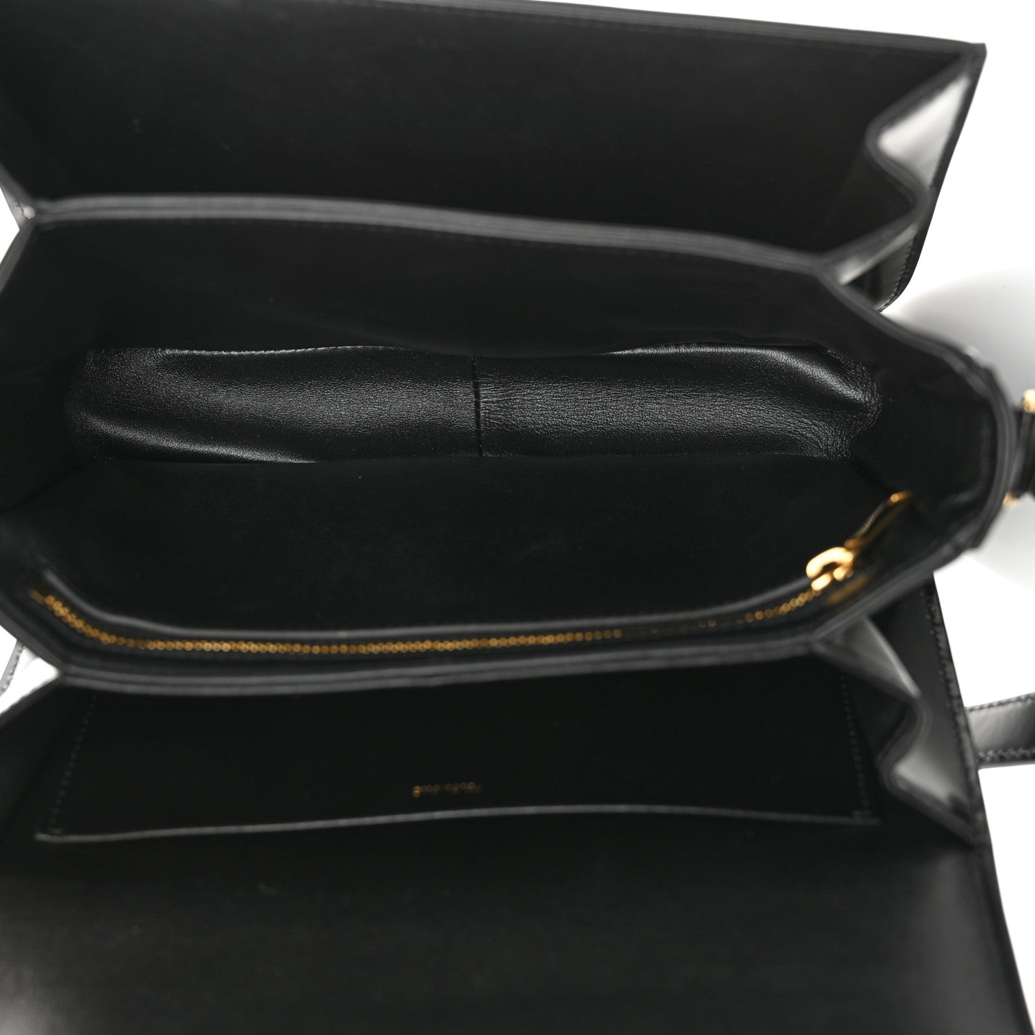 Celine Shiny Calfskin Medium Triomphe Black 5 of 11