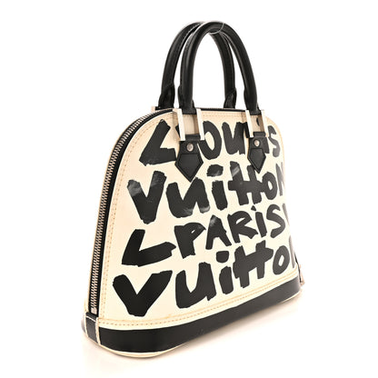 Louis Vuitton Graffiti Alma MM Black 3 of 14