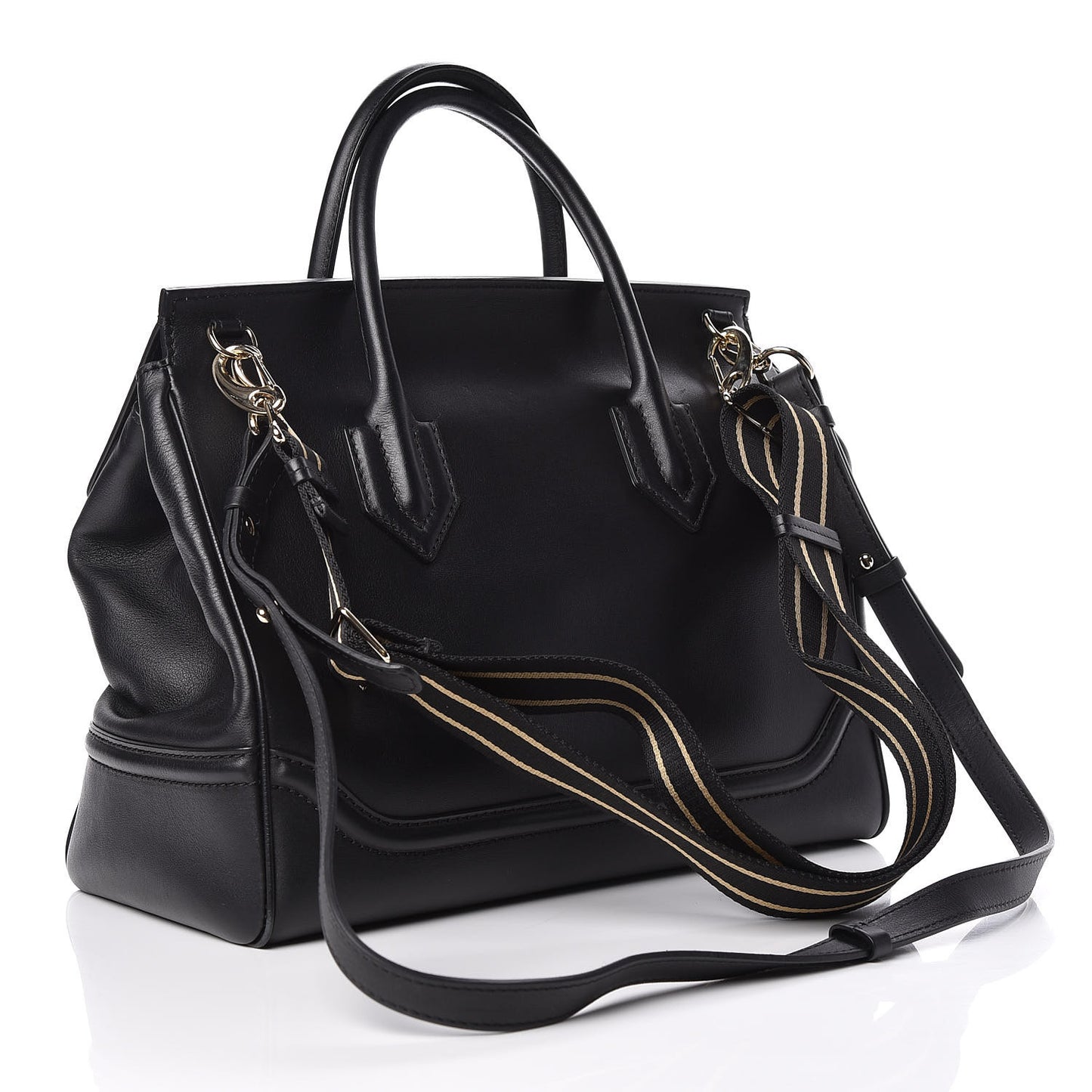 Calfskin Large Palazzo Empire Bag Black