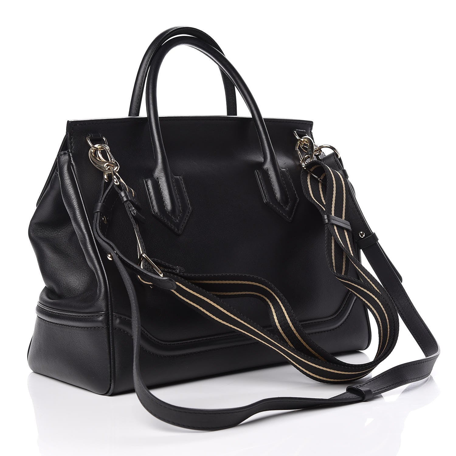 Versace Calfskin Large Palazzo Empire Bag Black 4 of 23