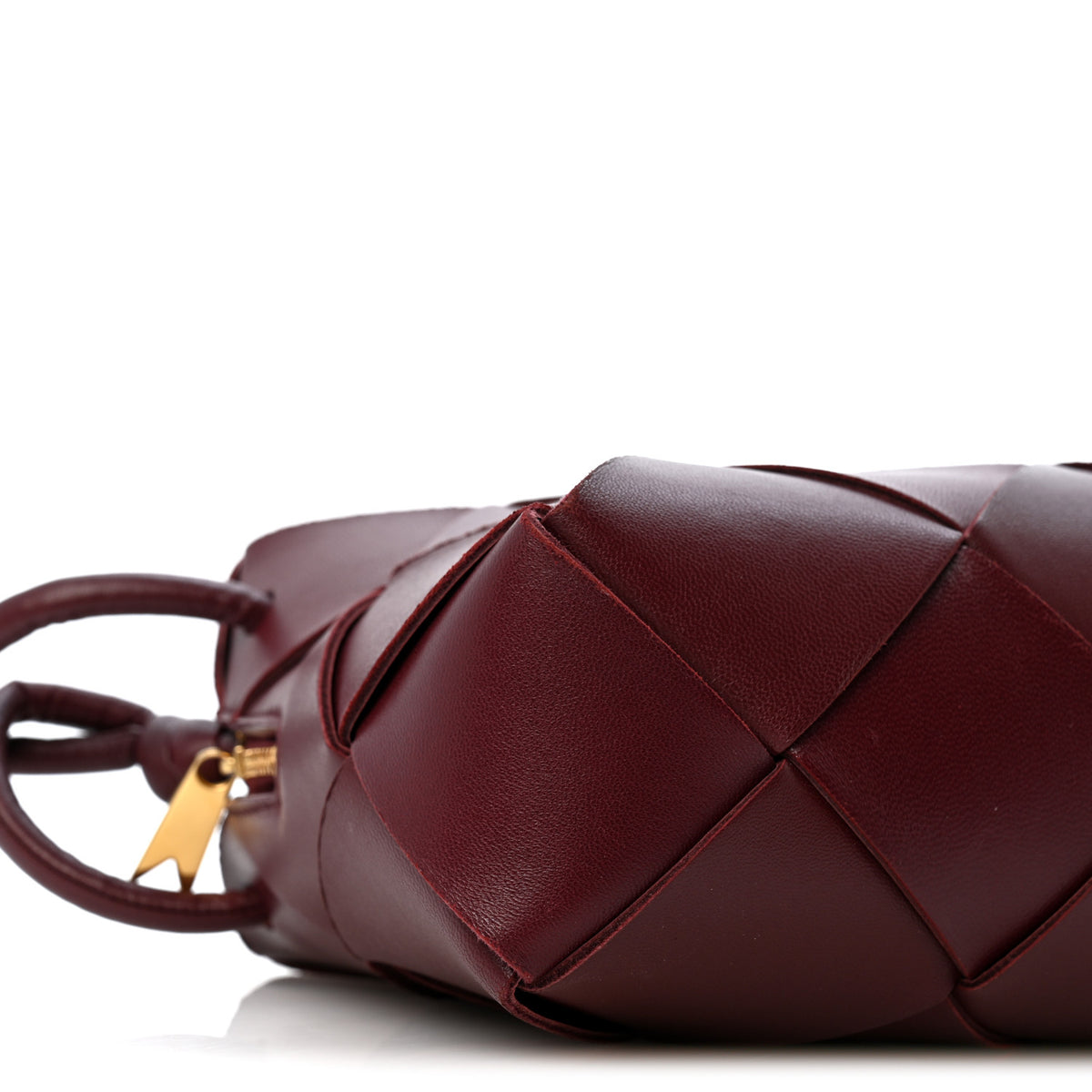Lambskin Maxi Intrecciato Small Cassette Camera Bag Barolo