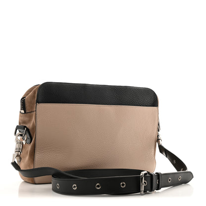 Christian Louboutin Suede Calfskin Aliosha Messenger Cappuccino Black 2 of 13