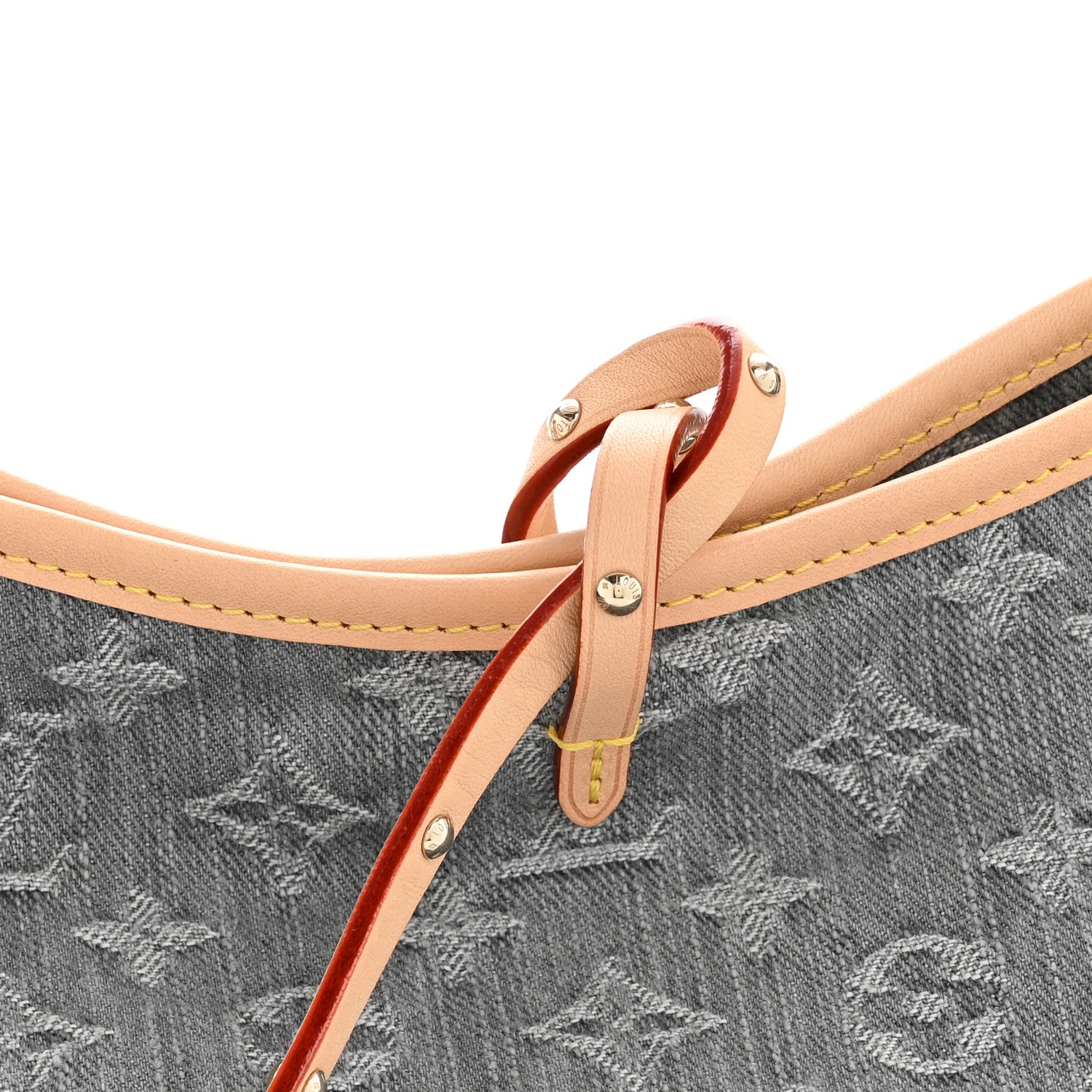 Louis Vuitton Monogram Denim CarryAll MM Washed Grey 8 of 12
