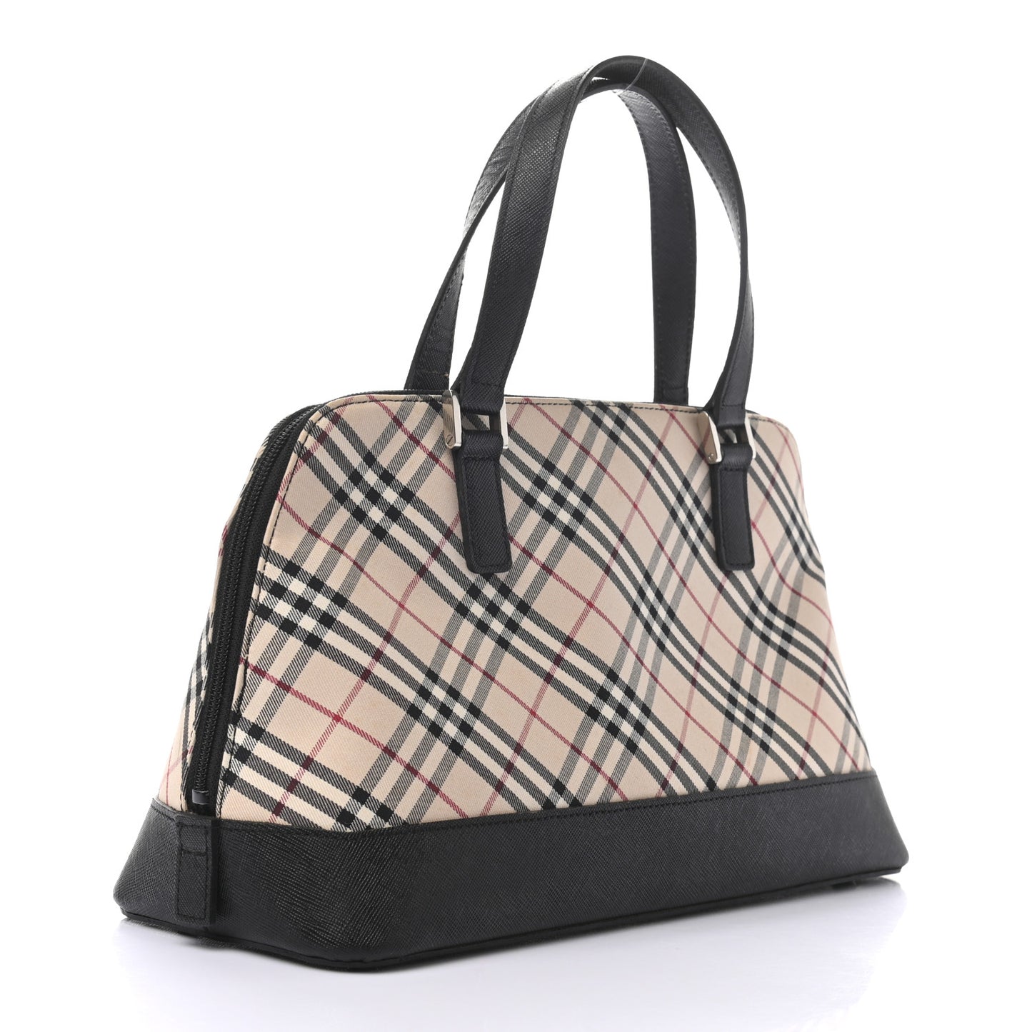 Vintage Check Bowler Tote Black