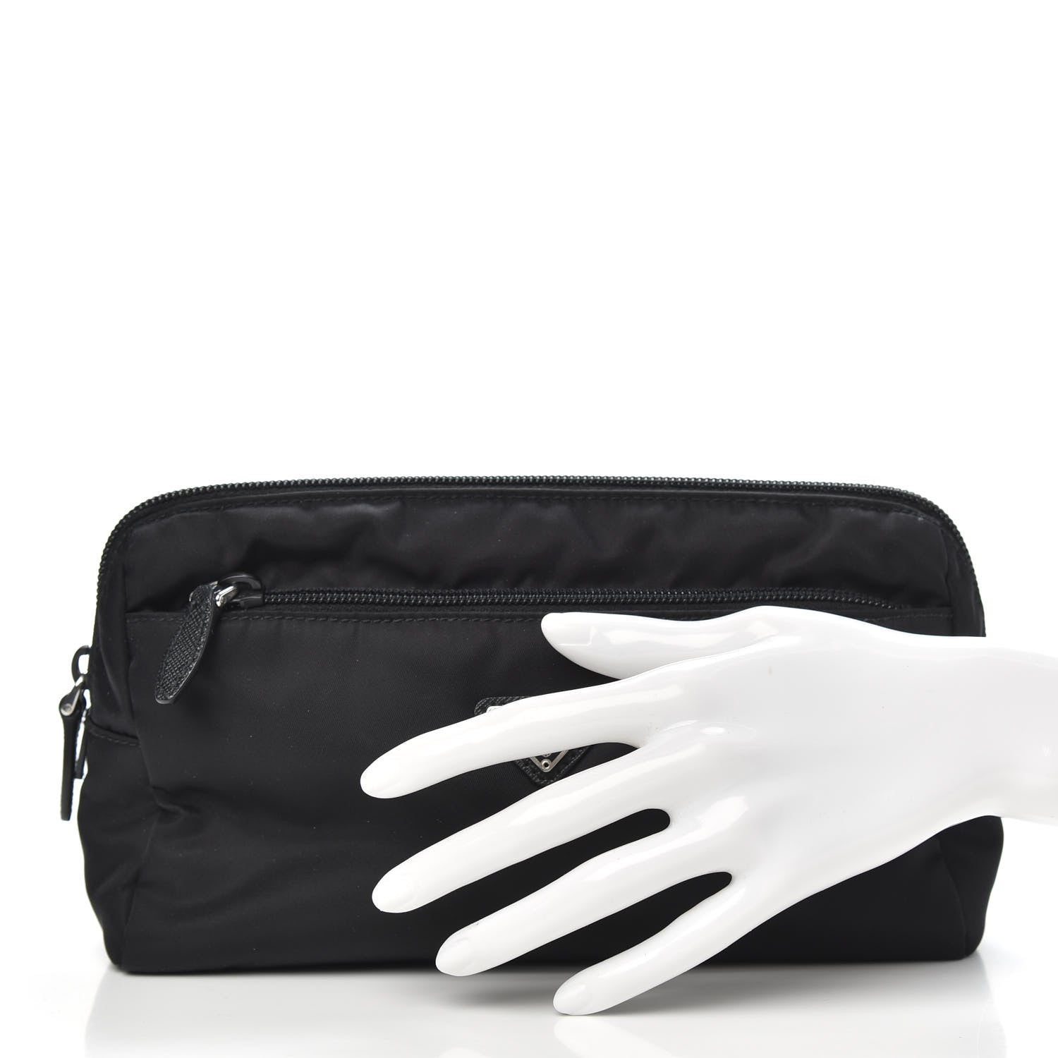 Prada Tessuto Nylon Pouch Black 2 of 9