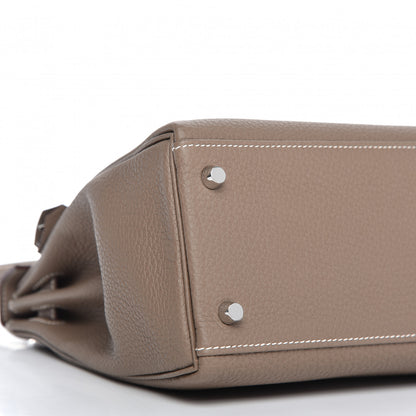 Hermes Togo Kelly Retourne 32 Etoupe 6 of 11