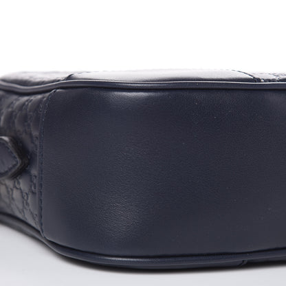 Gucci Soft Microguccissima Mini Bree Messenger Bag Blue 8 of 9