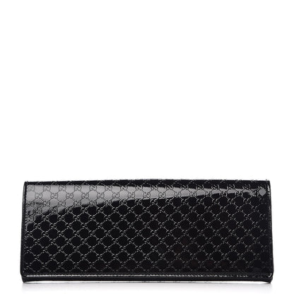 Gucci Patent Microguccissima Small Broadway Clutch Black 1 of 8