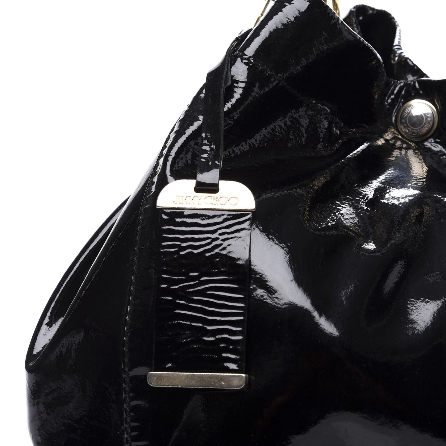 Patent Lola Oversized Tote Black