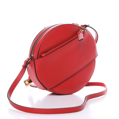 Valentino Garavani Calfskin VLogo Round Crossbody Bag Rouge Pur 3 of 8