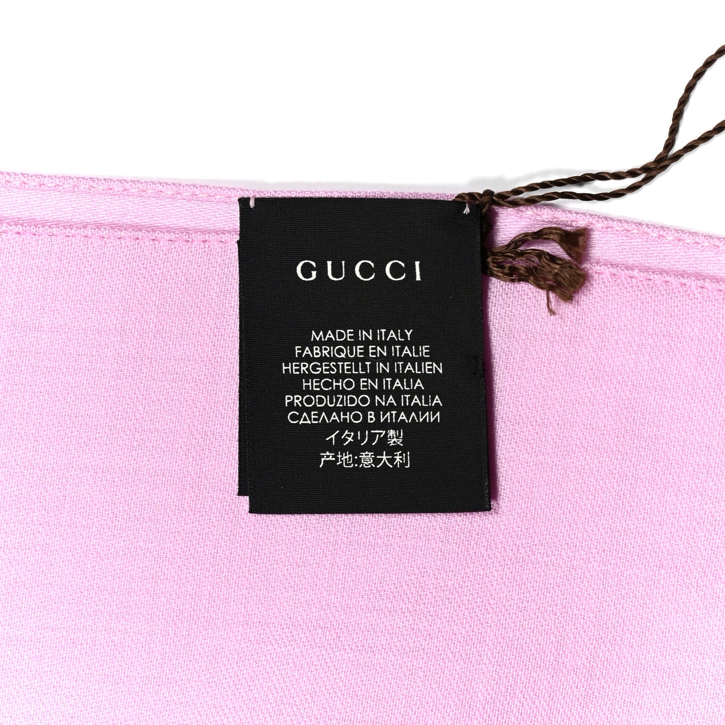 Wool Silk GG Monogram GGNat Plus Scarf Rose