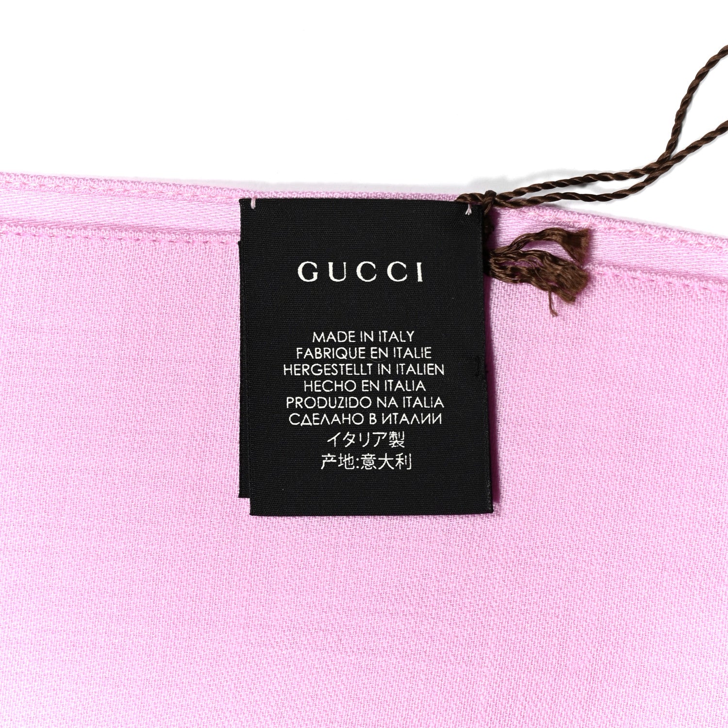 Gucci Wool Silk GG Monogram GGNat Plus Scarf Rose 3 of 4