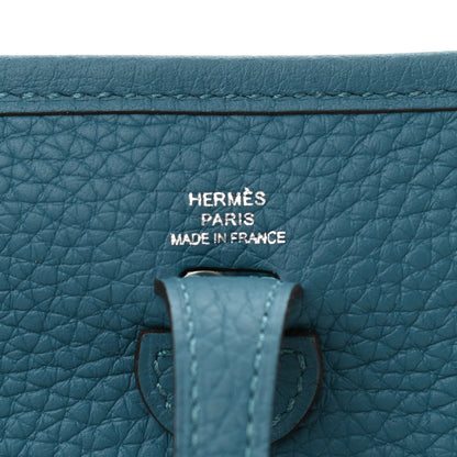 Hermes Taurillon Clemence Evelyne TPM Vert Bosphore 6 of 11