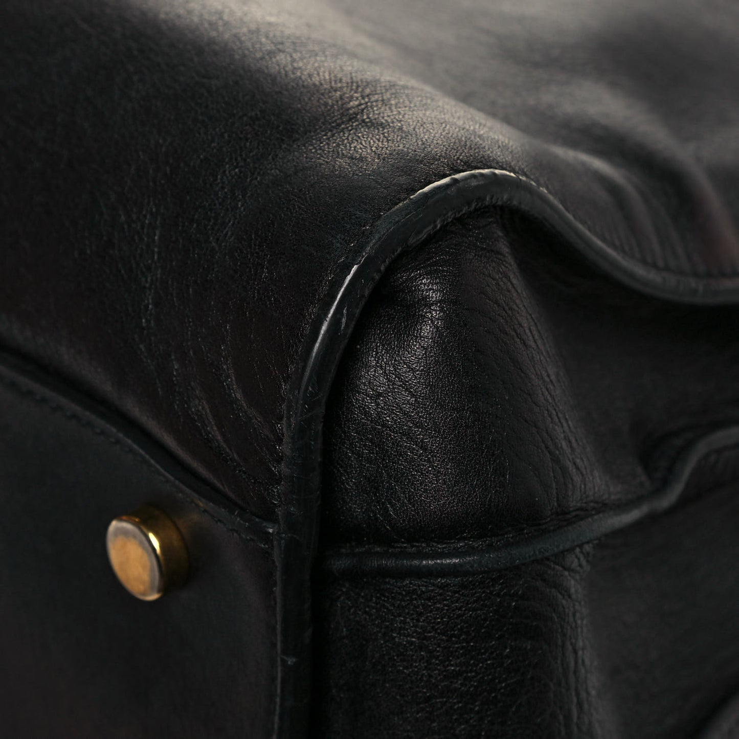 Calfskin Small Sac De Jour Black