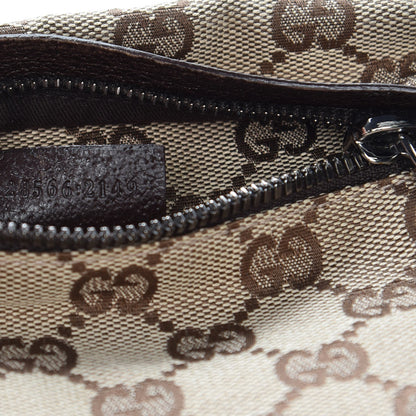 Gucci GG Monogram Double Pocket Belt Bag Dark Brown 8 of 9