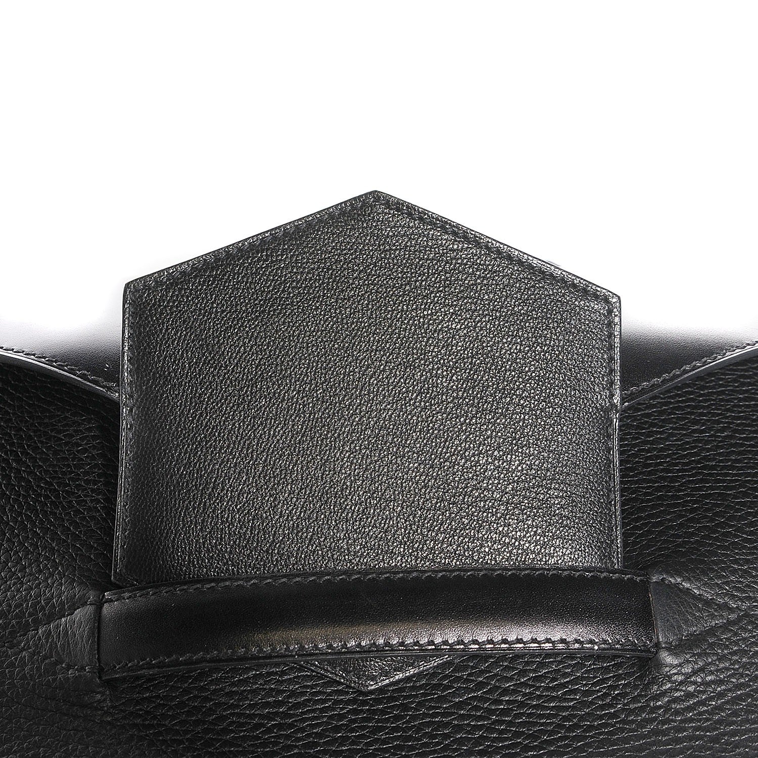Hermes Box Calf Taurillon Clemence Faco Clutch Black 7 of 14