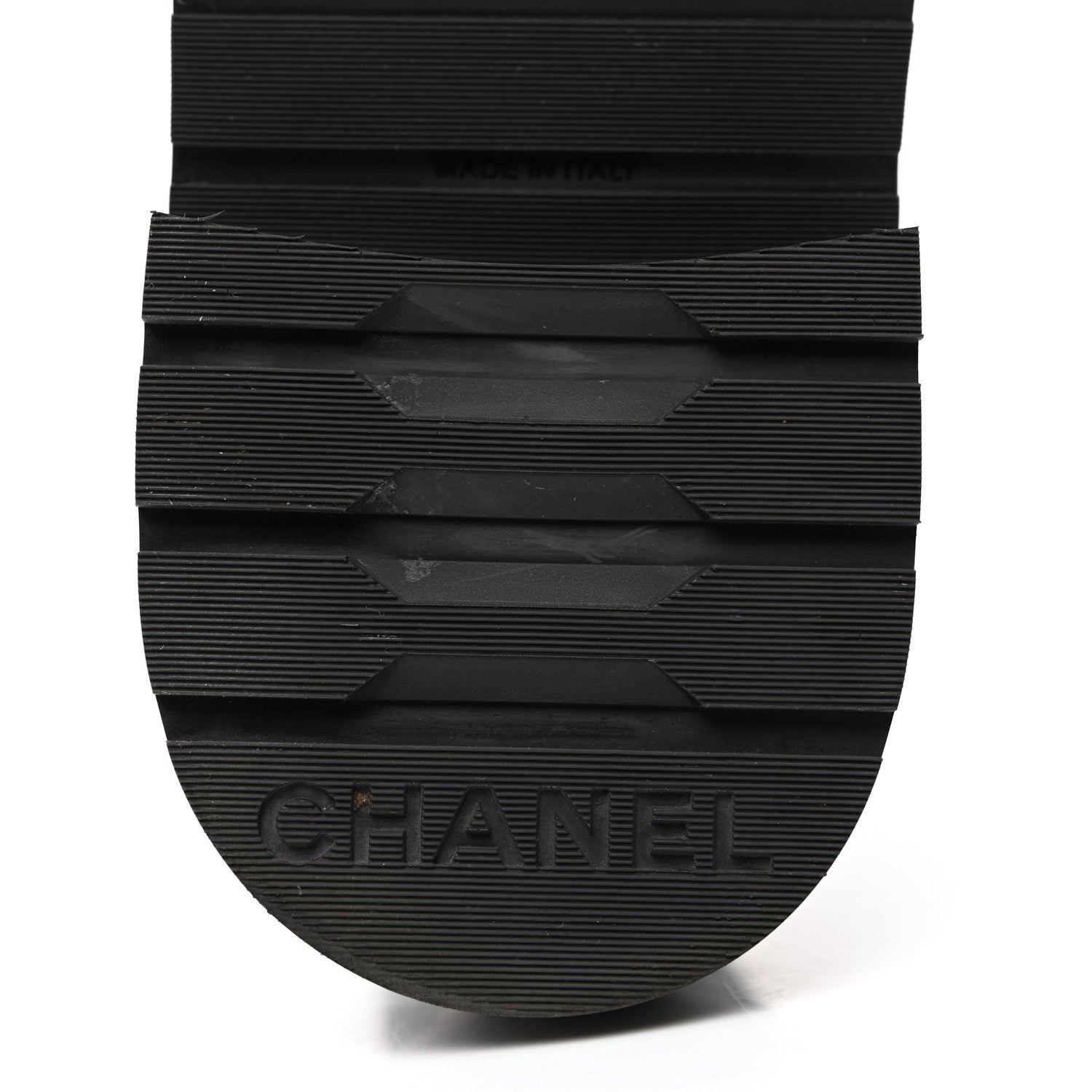 Chanel Shiny Calfskin Quilted Lace Up Combat Boots 35.5 Black 8 of 8