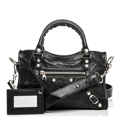 Balenciaga Agneau Giant 12 Silver Hardware Mini City Black 1 of 8