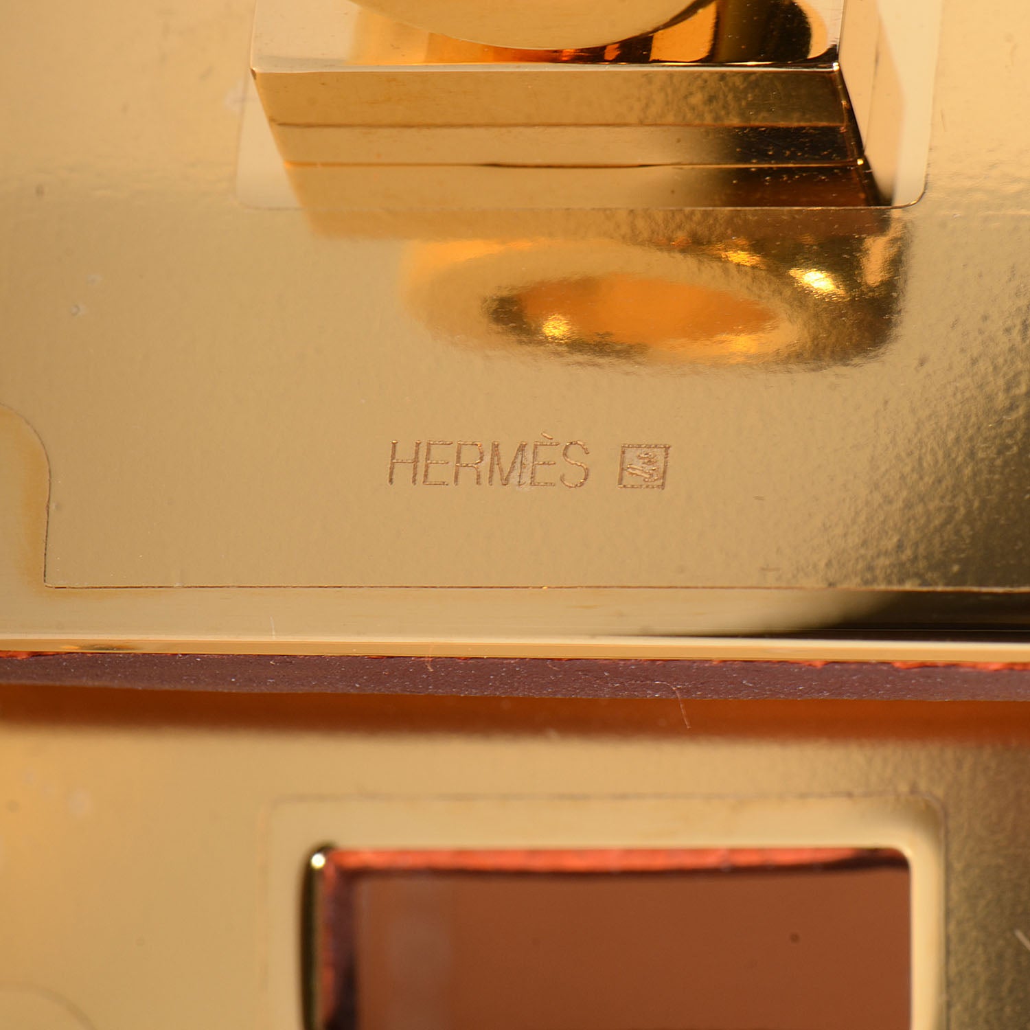 Hermes Epsom Kelly Dog Bracelet Orange 4 of 7