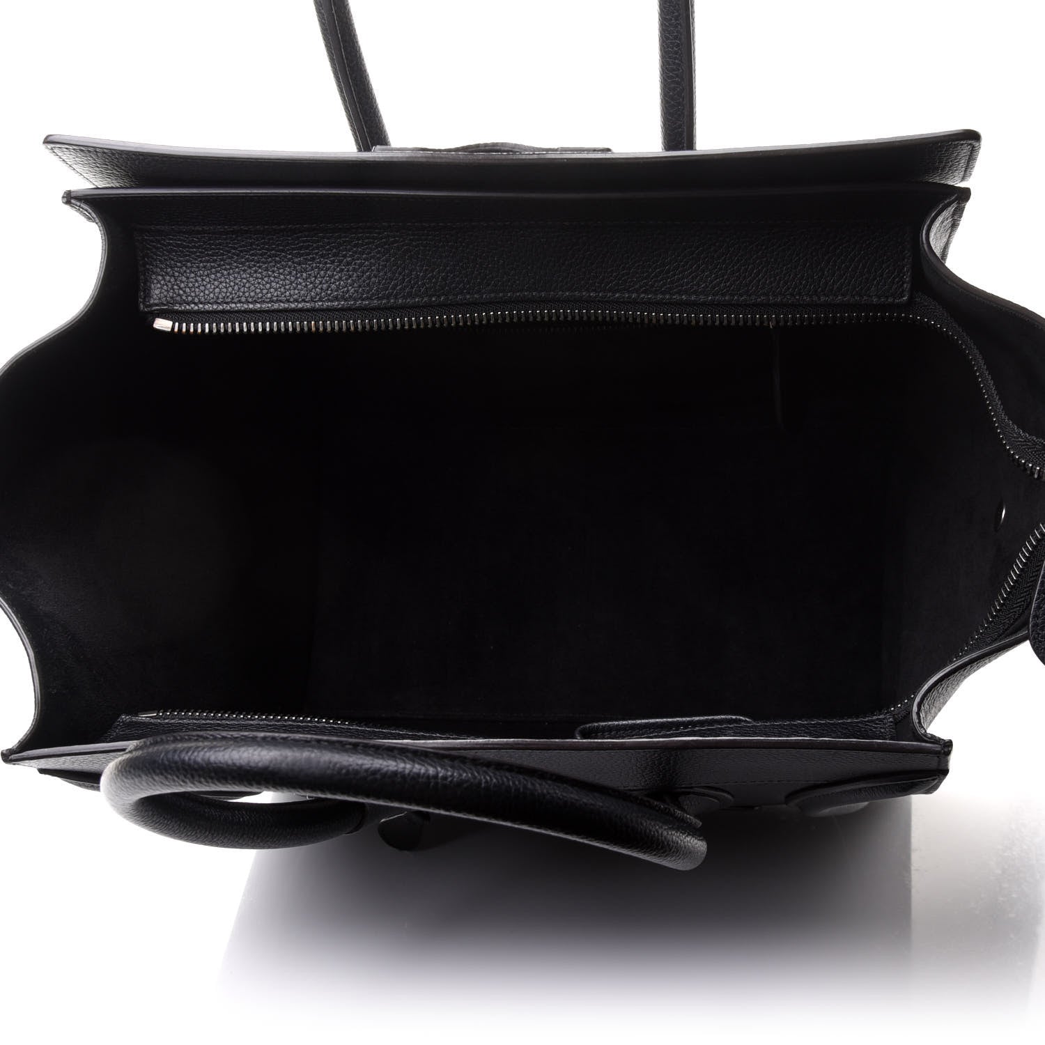 Celine Drummed Calfskin Mini Luggage Black 5 of 21