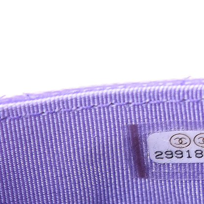 Chanel Caviar Quilted CC Zip Card Holder Purple 7 of 8