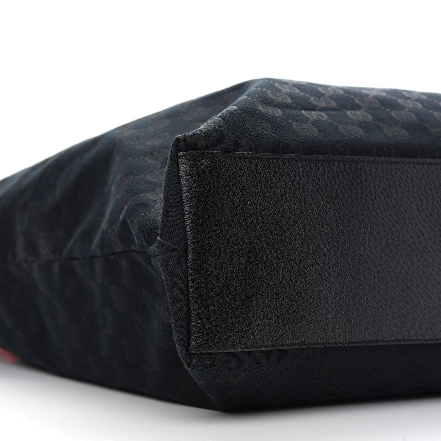 Nylon Monogram Large Web Handle Vertical Tote Black